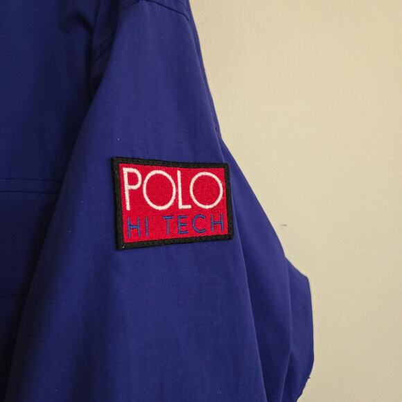Vtg Polo Ralph Lauren Parka Size L Hi-Tech Jacket w/Ultrex Royal Blue *read* - Picture 2 of 16